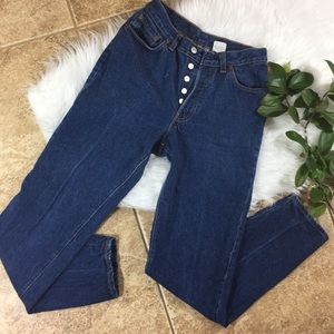 Vintage Levi 90s Mom Jeans 17501 Button Fly
